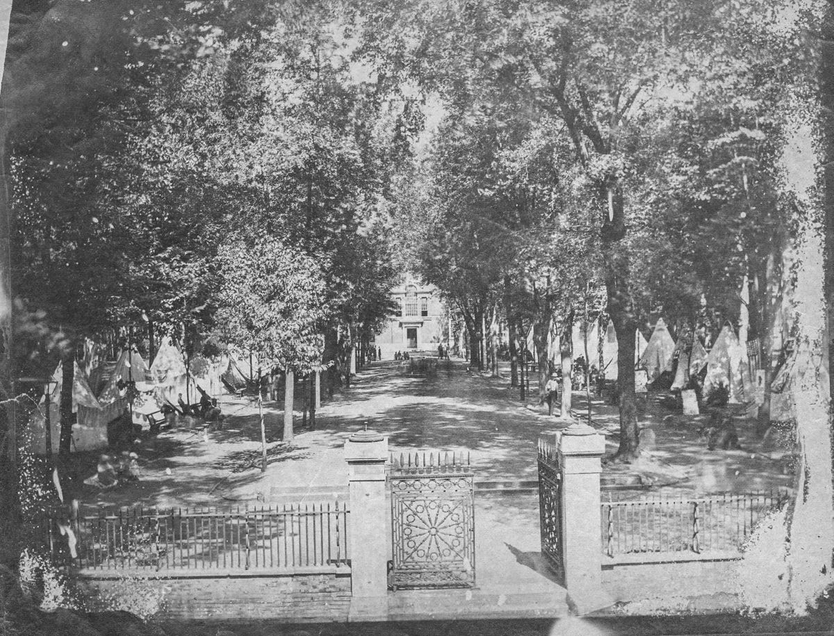Camp Independence, Philadelphia. (Courtesy Library Company of Philadelphia)