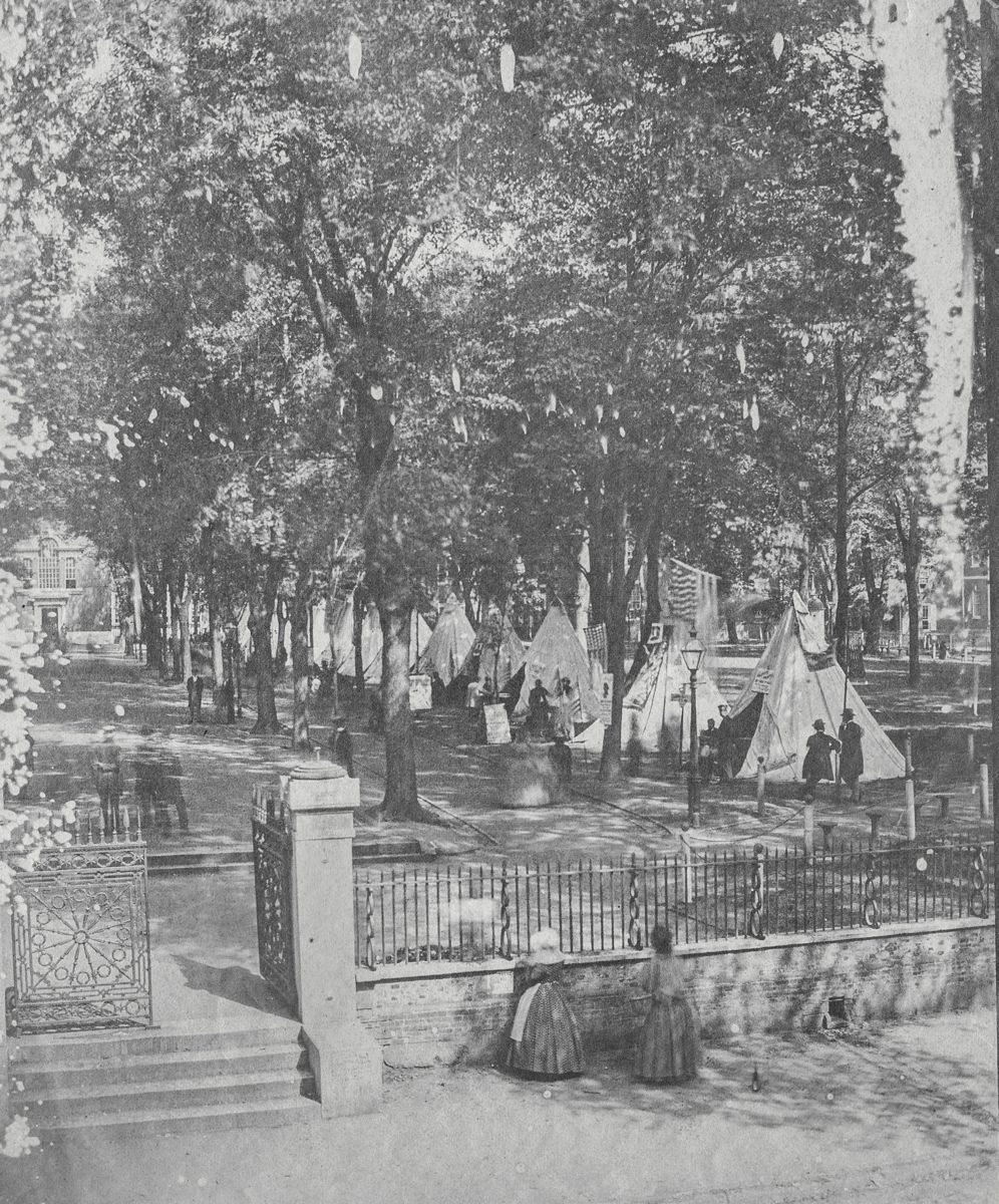 Camp Independence, Philadelphia. (Courtesy Library Company of Philadelphia)