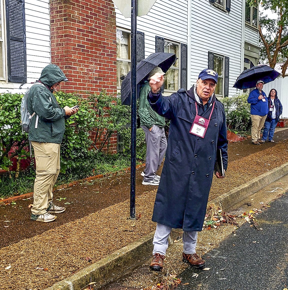 Frank O’Reilly’s tour of the streets of Fredericksburg.