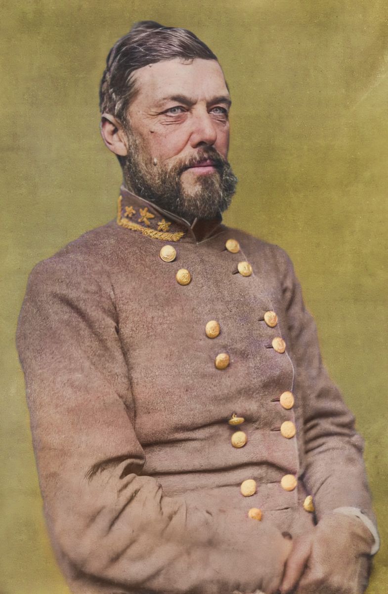 C.S. Gen. Thomas Fenwick Drayton. Colorization © 2022 civilwarincolor.com, courtesy civilwarincolor.com/ cwn. (U.S. Army Heritage and Education Center)