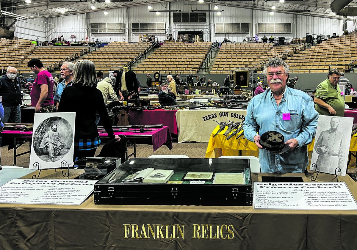 Bruce Hohler won a Historical Significance Award for his stunning kepis that belonged to Brig. General Cockrell and Maj. General McLaws.