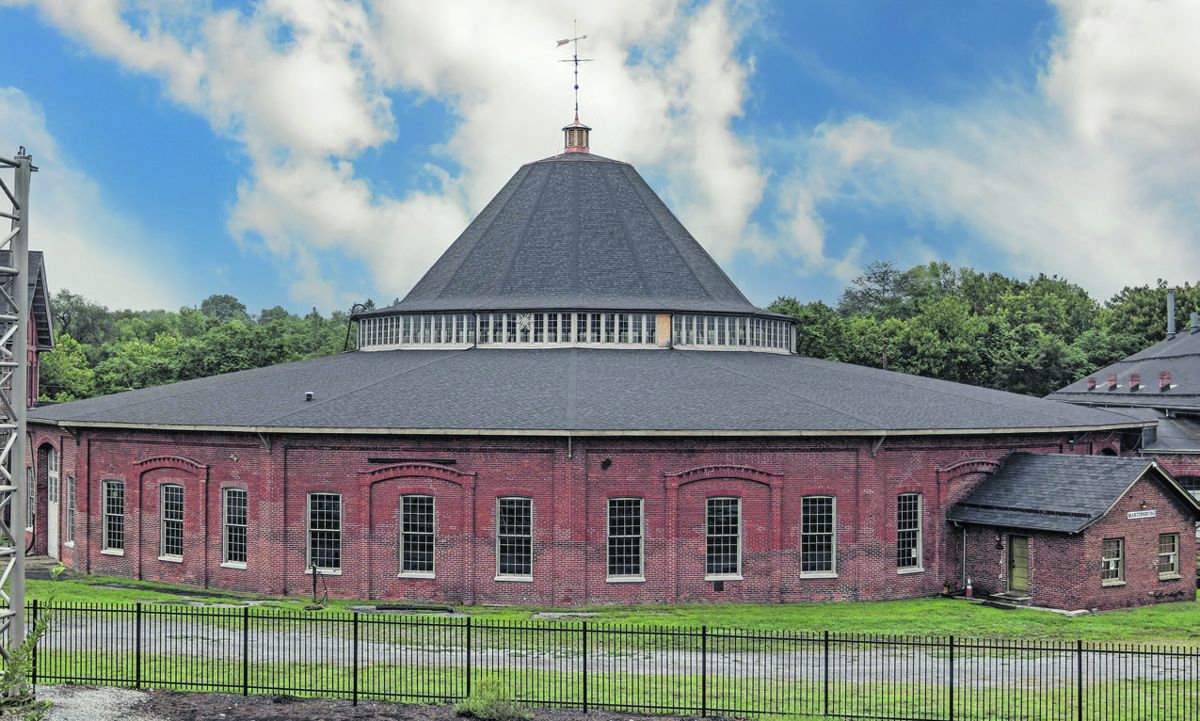 The railroad roundhouse in Martinsburg. This was restored after Jackson’s raid. It is the only roundhouse remaining in the United States that stands on its original location. (Bill Kamenjar)