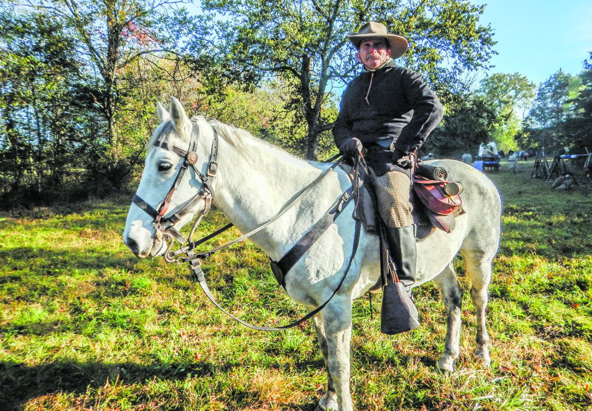 Chris Hawkins and horse “Dollar.”