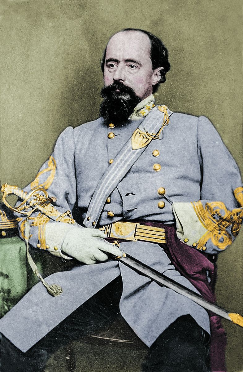 Gen. William W. Loring, Colorization © 2021 civilwarincolor.com. Courtesy civilwarincolor.com/cwn. (Public Domain)