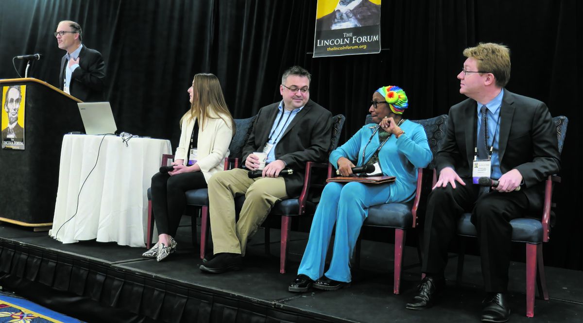 Springfield panel: Erin Carlson Mast, Sam Wheeler, Kathryn Harris, and Christian McWhirter. All photos by Leon Reed.