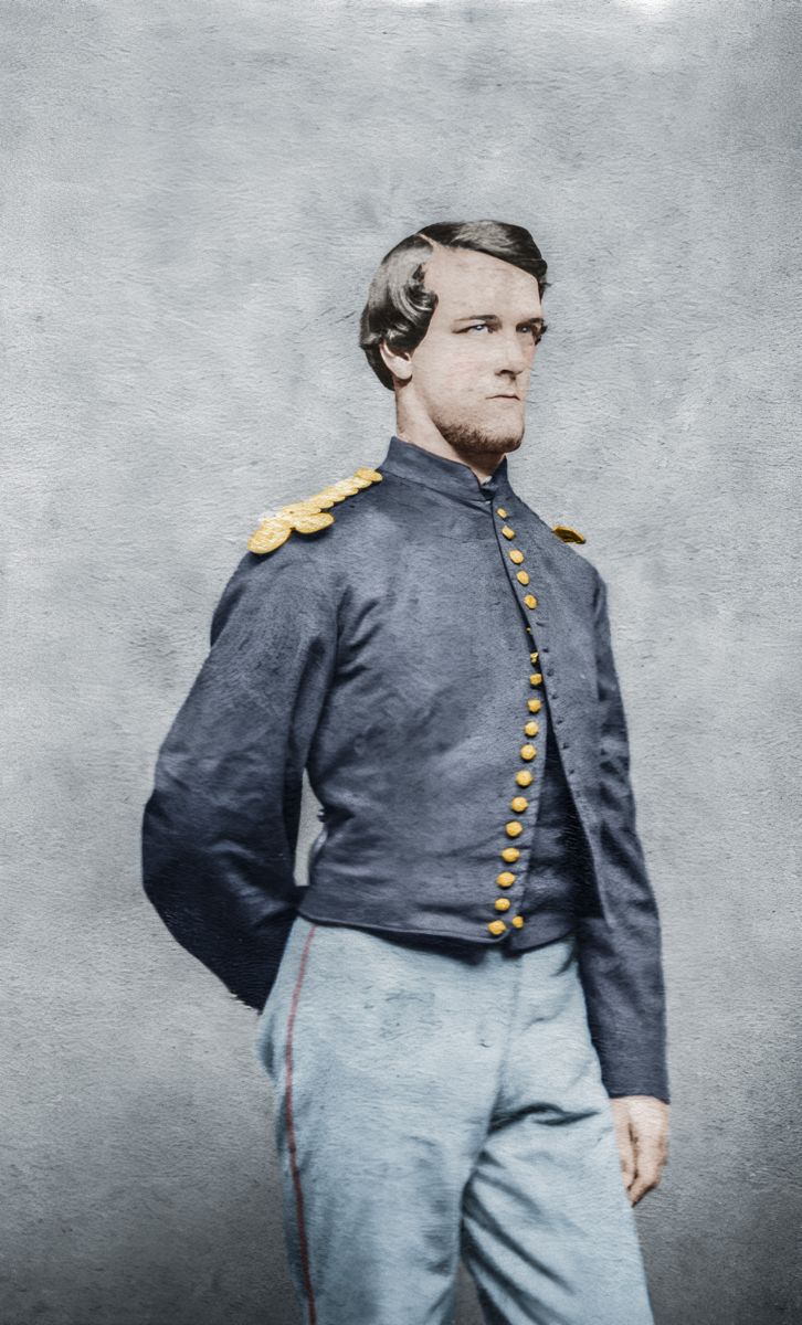 Lt. Col. Baynard Wilkeson, Battery G, 4th U.S. Artillery. Colorization © 2022 civilwarincolor.com, courtesy civilwarincolor.com/cwn (Public Domain)