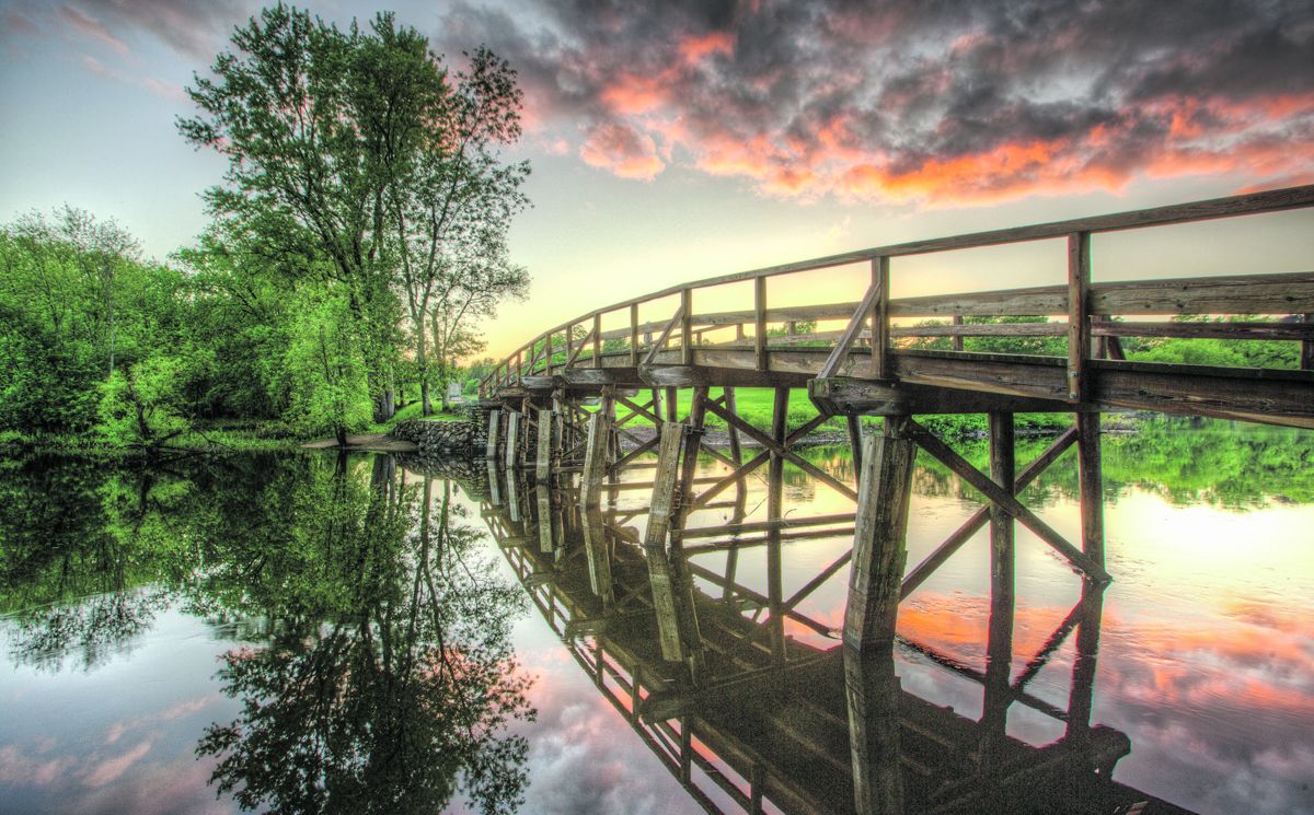 Old North Bridge at Minute Man National Historical Park in Concord, Mass. (Youvathana Sok)