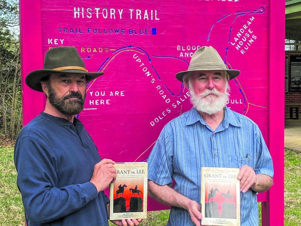 Curt Fields (left) and Thomas Jessee (right) “Grant and Lee” support the publication of Grant and Lee.