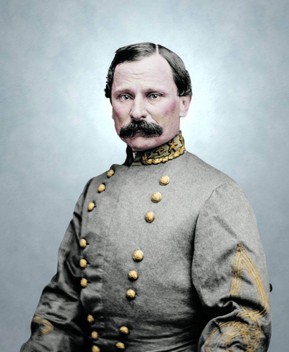 Maj. Gen. Cadmus M. Wilcox, C.S.A., Colorization © 2018 civilwarincolor.com, courtesy civilwarincolor.com/ cwn. (Library of Congress)