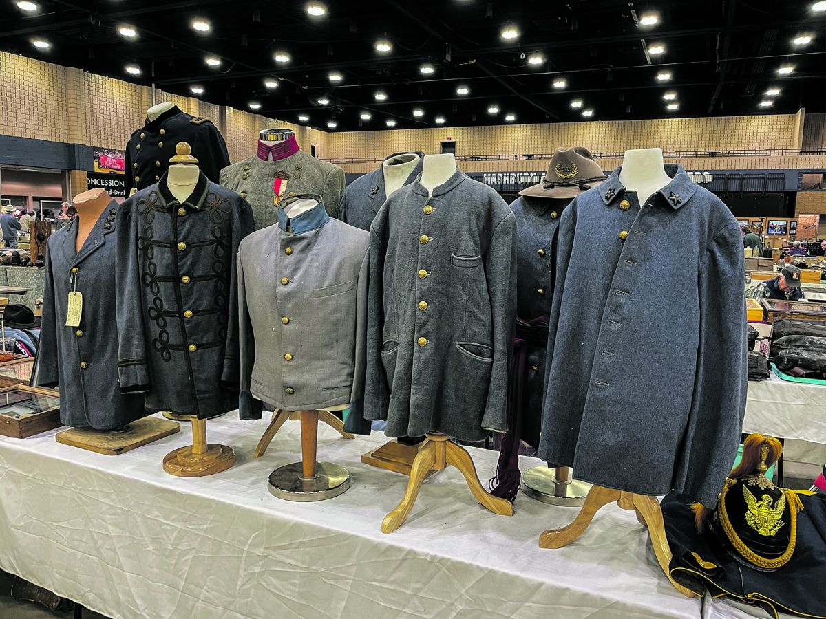 Uniforms are always popular at the show, especially in this condition! Russ Hayes collection.