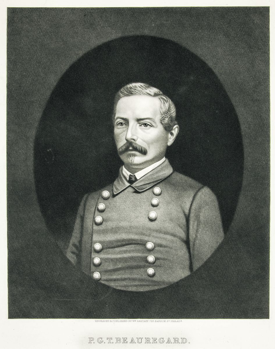 P. G. T. Beauregard, 1818–1893. Engraving by William Sartain, ca. 1868. (Library of Congress)