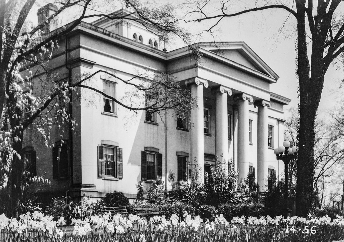 Old Governor’s Mansion, Clark and Green Streets, Milledgeville, Baldwin County, Ga., 1934.