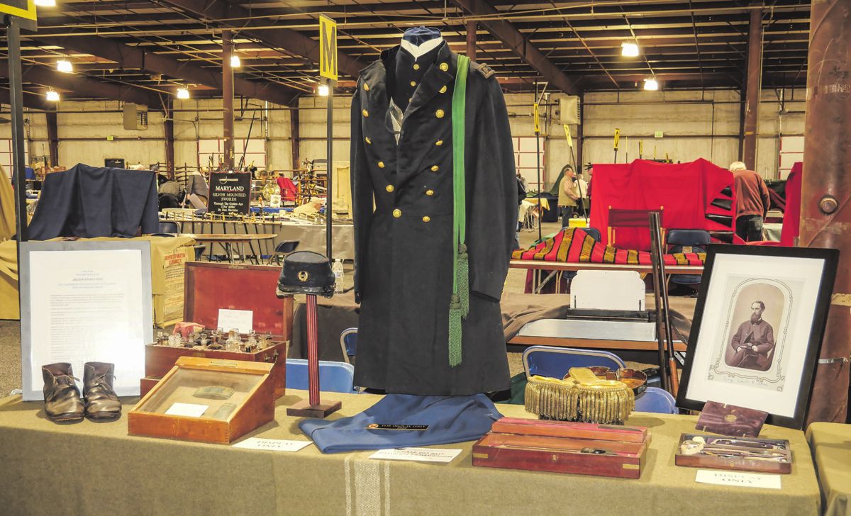 Timothy Wider’s display, Memorabilia of a Surgeon of the Union Army, Dr. Ripley Stone. (Photos by Maureen O’Prey)