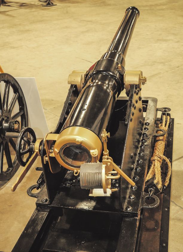Historic 19th Century Artillery Included an Armstrong Naval Deck Gun. Collection of James Schoenung.