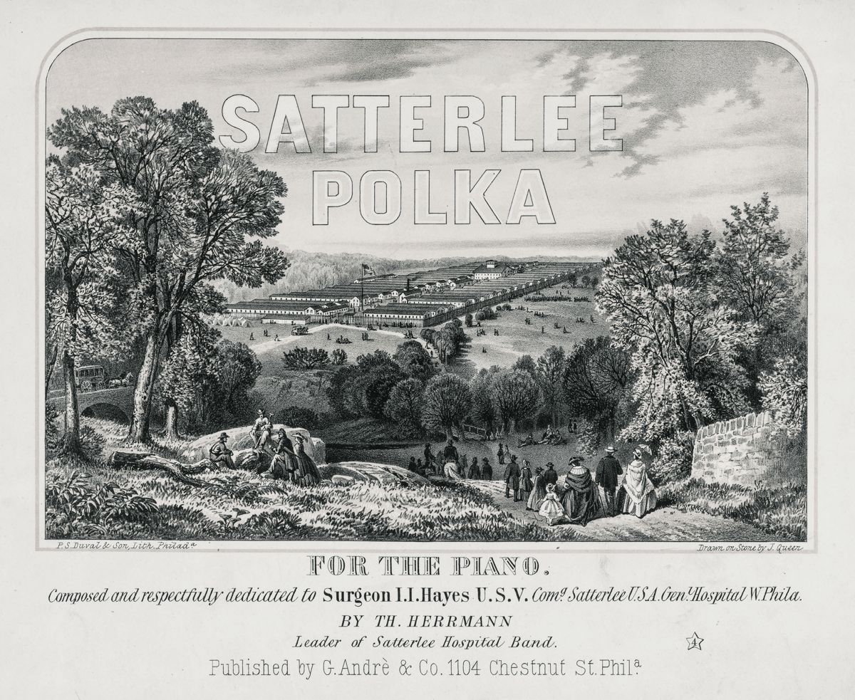 Satterlee polka for the piano / P.S. Duval & Son, Lith. Philada.; drawn on stone by J. Queen. (Library of Congress)