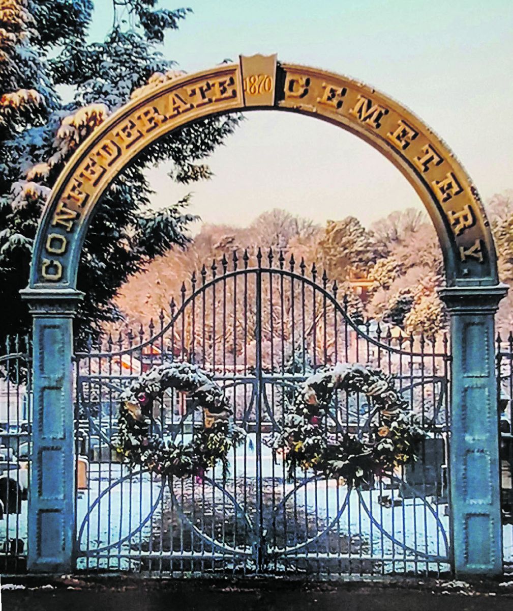 Confederate Cemetery gate.