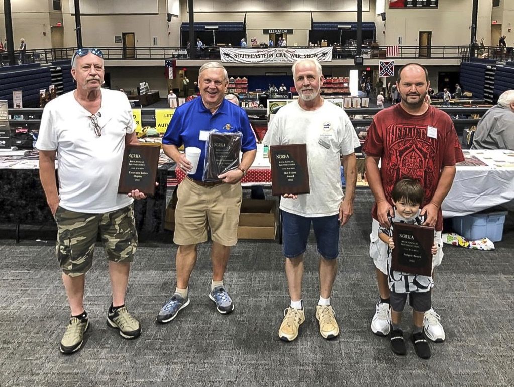 Award winners (left to right): Scott Riddle, Michael Briggs, Roy Baker, and Robert Bushnell.