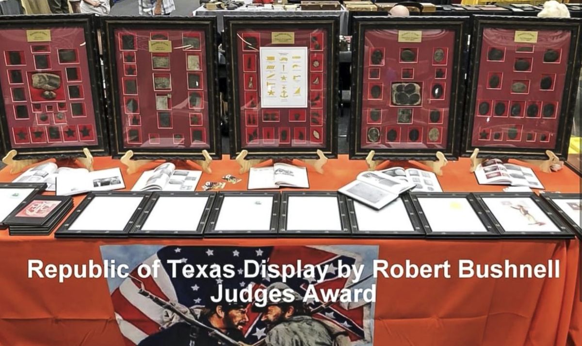 Republic of Texas display by Robert Bushnell won Judges
