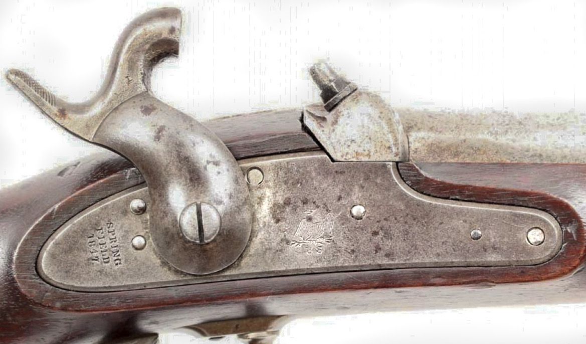 Pre-war Springfield lockplate with eagle.