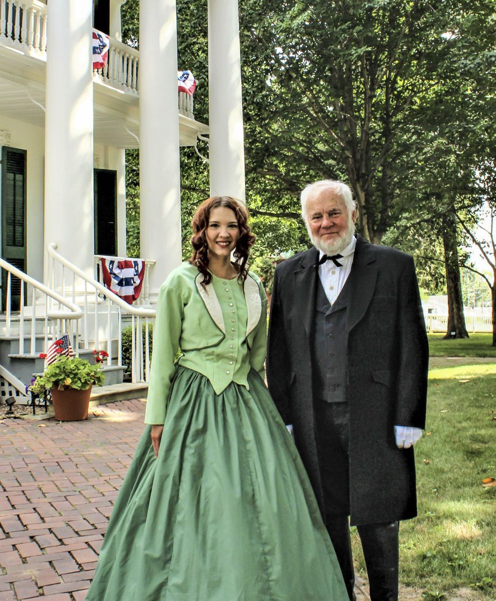 Mrs. Ann Streeter Wood (Kelsey Pigg) and Governor Wood (Dr. Tim Jacobs).