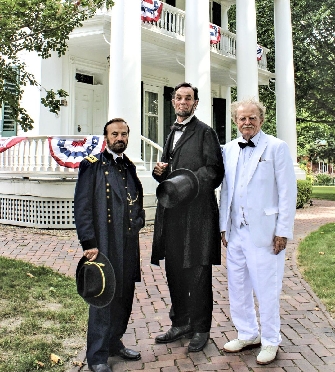 General Grant, Lincoln, and Mark Twain.