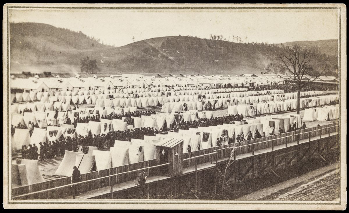 Elmira Prison, Elmira, New York. (Library of Congress)