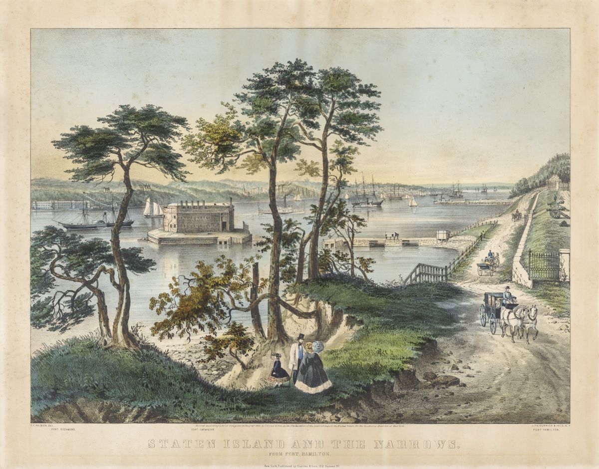 Fort Hamilton, Currier & Ives, 1860 — lead photograph from the original article