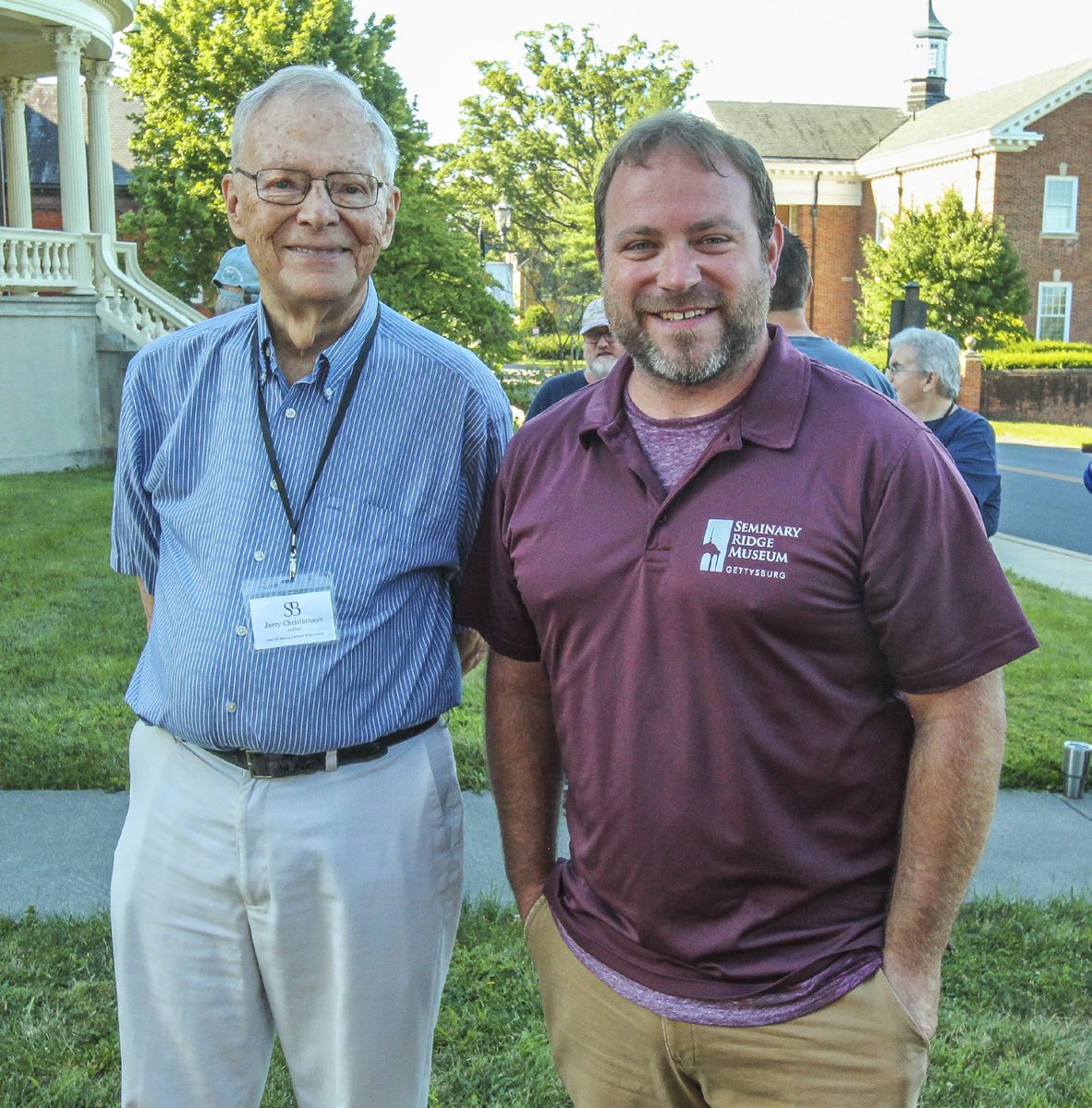 Gerry Christianson and Rob Williams, Seminary Ridge Museum Director of Outreach.