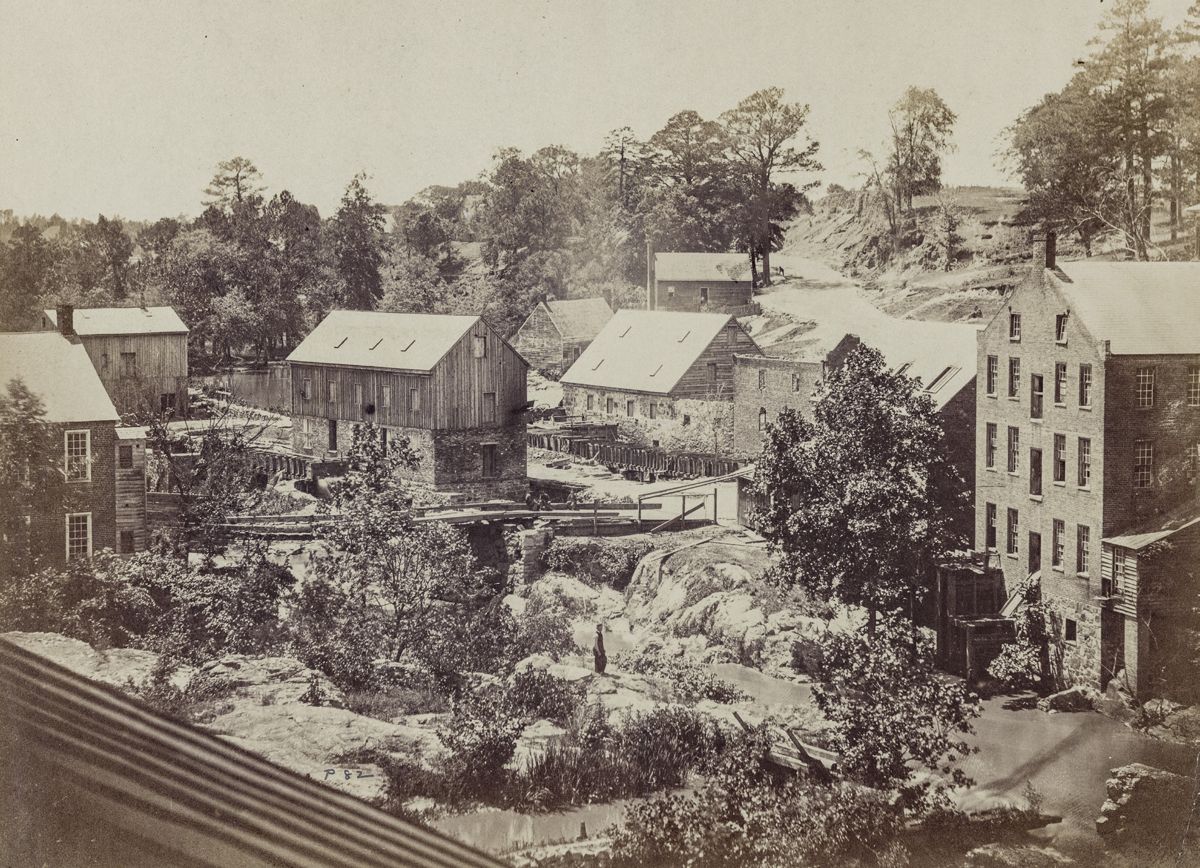 View on the Appomattox River, near Campbell’s bridge, Petersburg, Va. (Library of