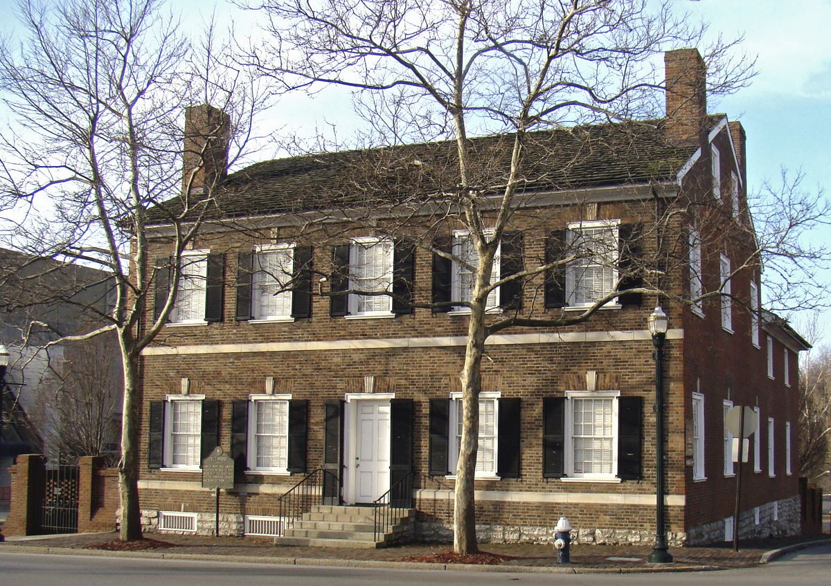Childhood home of First Lady Mary Todd Lincoln located at 578 West Main Street, Lexington, Ky.