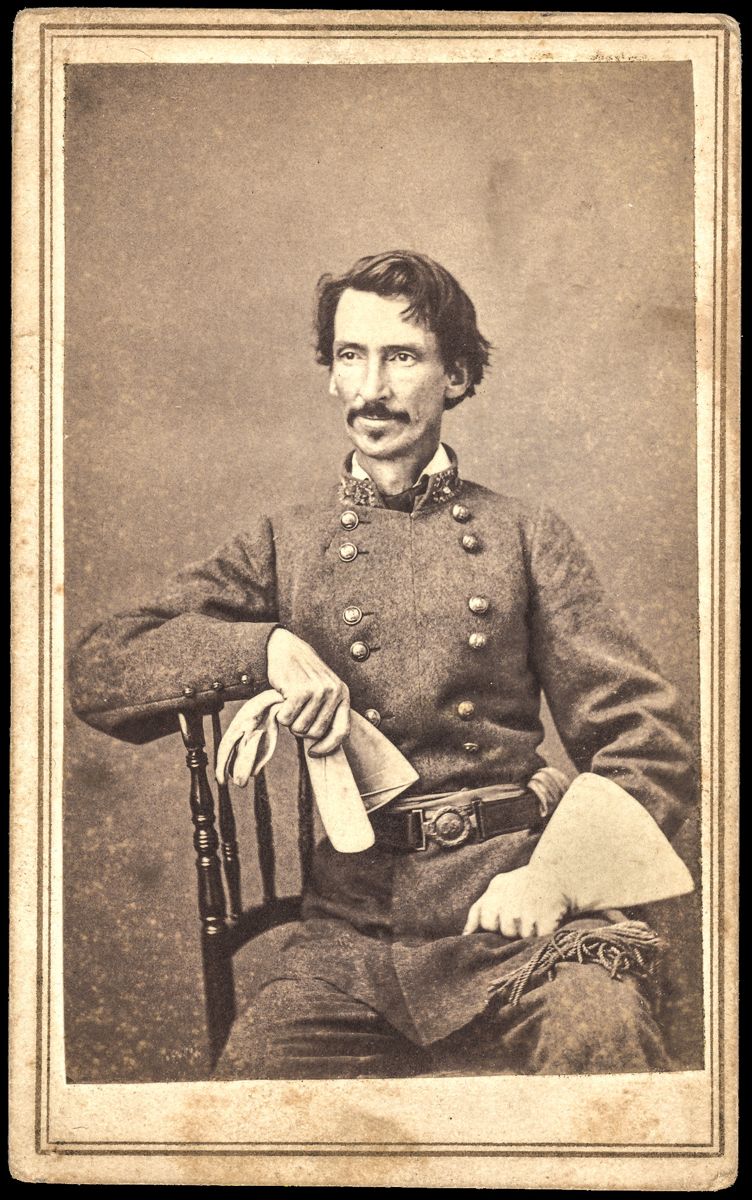 Brigadier General Meriwether Jefferson Thompson of 3rd Missouri Infantry Regiment and Confederate States Infantry Regiment. (Library of Congress) Arkansas River.