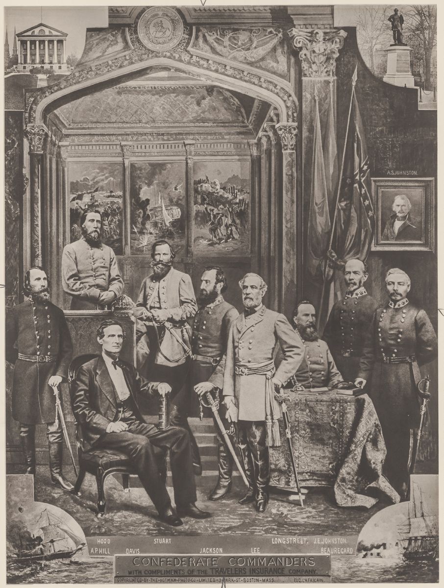 Figure 2. Confederate commanders With compliments of the Travelers Insurance Company.