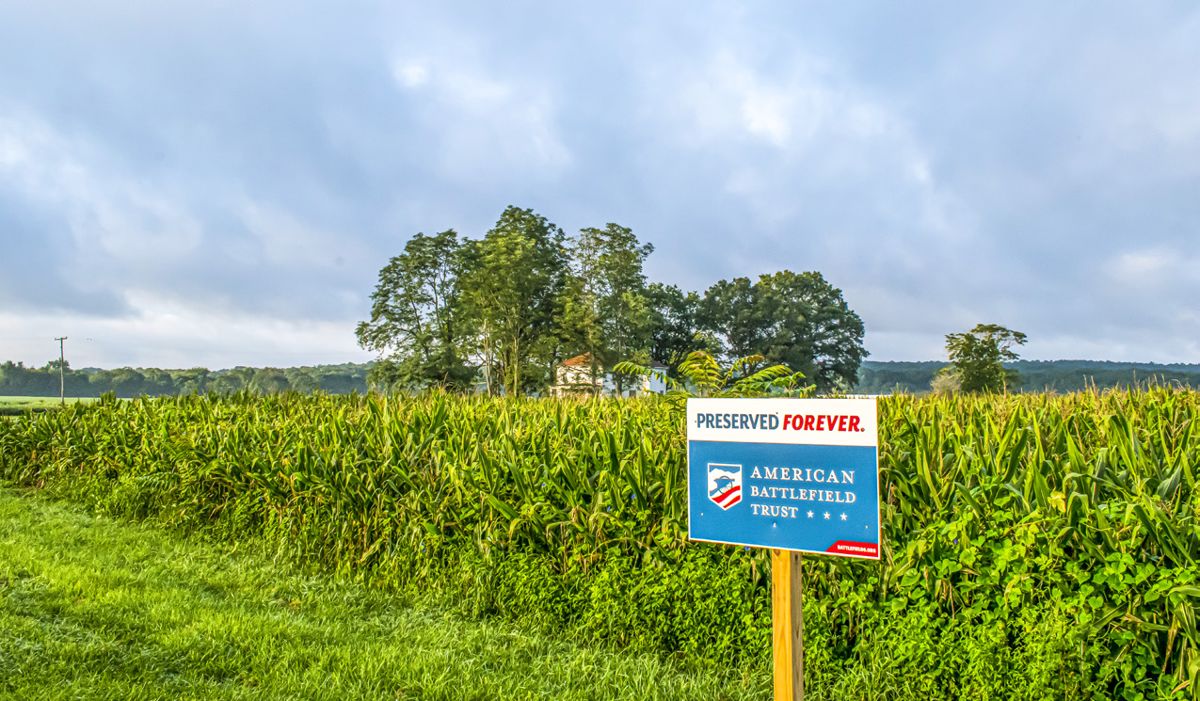 After a 16-year-long fundraising effort, the American Battlefield Trust declared victory at Slaughter Pen Farm in Fredericksburg, Va. (Photo by Chris Landon)