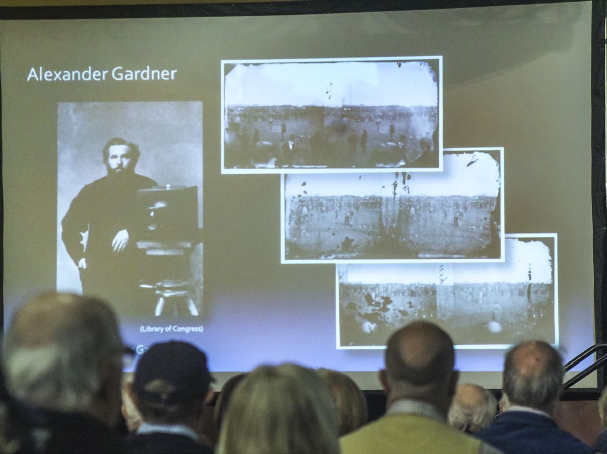 Christopher Oakley’s presentation of the process used to determine the location where Lincoln gave his speech in Gettysburg.