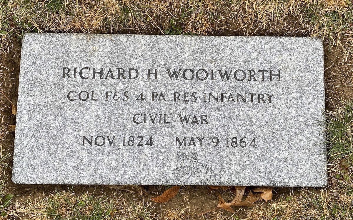 Col. Richard H. Woolworth (pictured above) was killed at the battle of Cloyd’s Mountain in western Virginia.