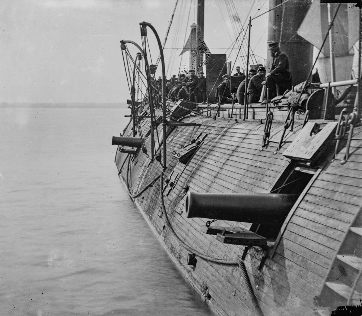Federal ironclad Galena. (Library of Congress)