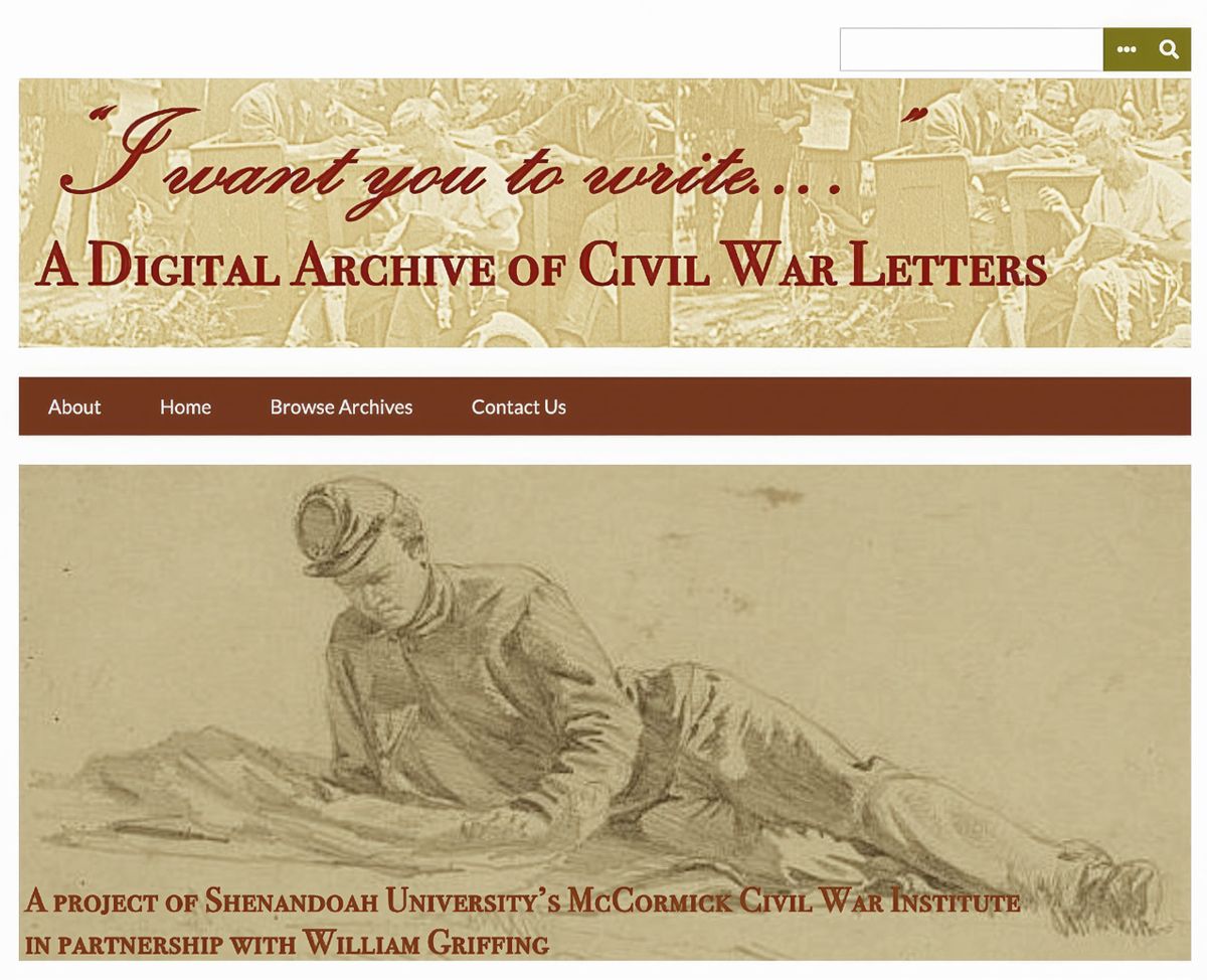 The homepage for “I Want You to Write…”
