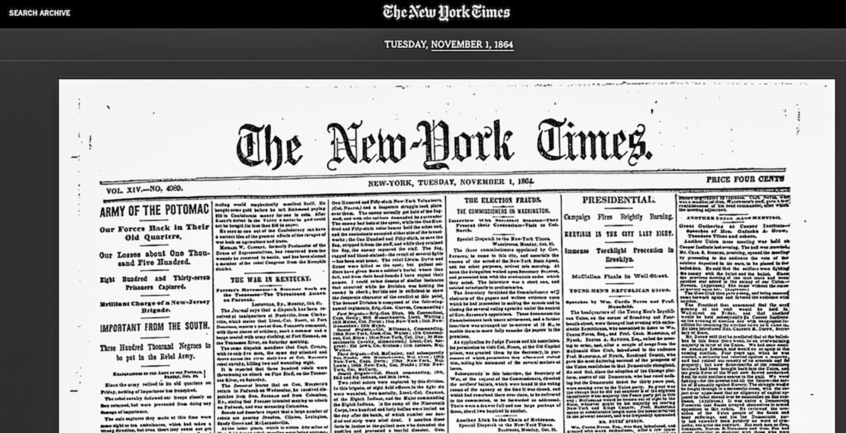 The New York Times Times Machine — photograph 2 from the original article