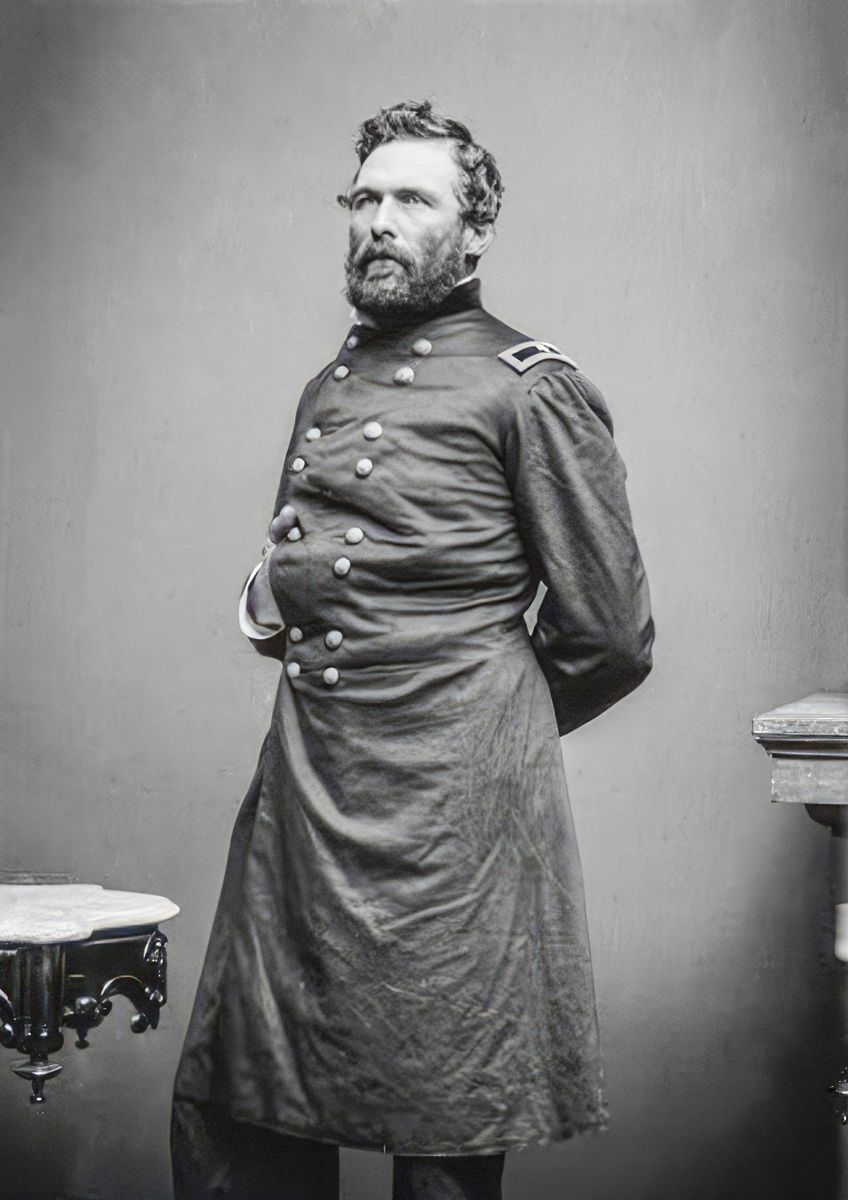 Hiram Berry rose from colonel of the 4th Maine to the command of a division in the Third Corps at Chancellorsville, where he was mortally wounded. When Hooker saw Berry moments later, he exclaimed, “My God, Berry, why did this have to happen? Why does the man I relied on so have to be taken away in this manner?” (Library of Congress)