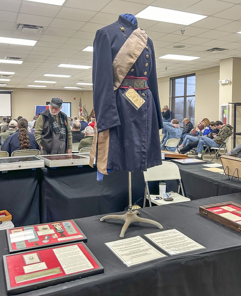 Union uniform that was worn by a mourner at Grant’s Funeral.
