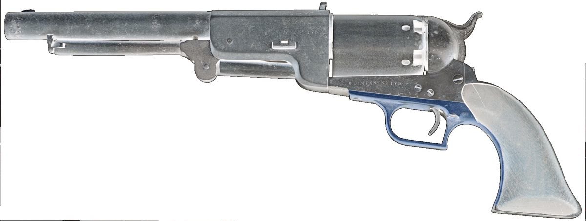 U.S. Colt Walker Model 1847 percussion revolver, No. 175. (Courtesy Rock Island Auction Company)