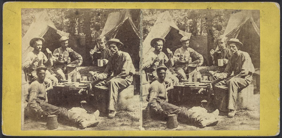 Army of the Potomac – the way they cook dinner in camp.
