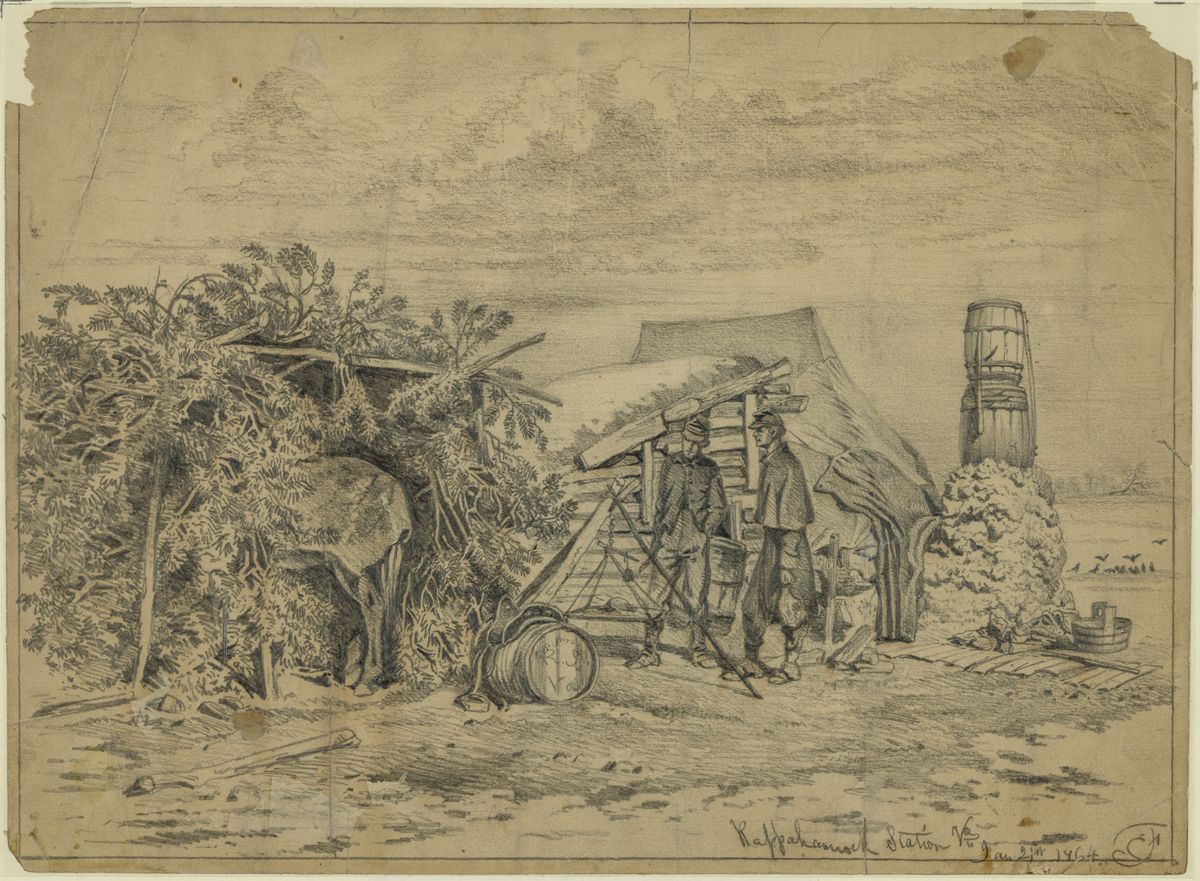The commissary sergeant’s quarters– weighing salt horse.