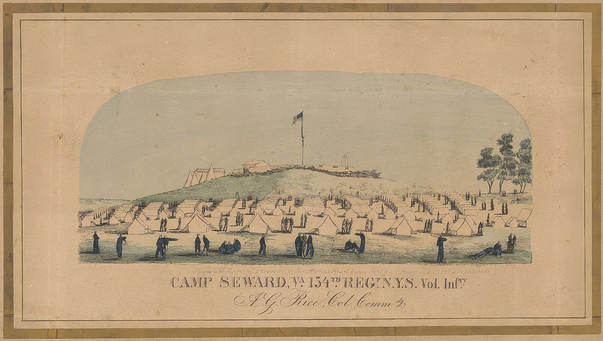 Fig. 3. Camp Seward, Arlington Heights, Va., 1862 (Library of Congress)