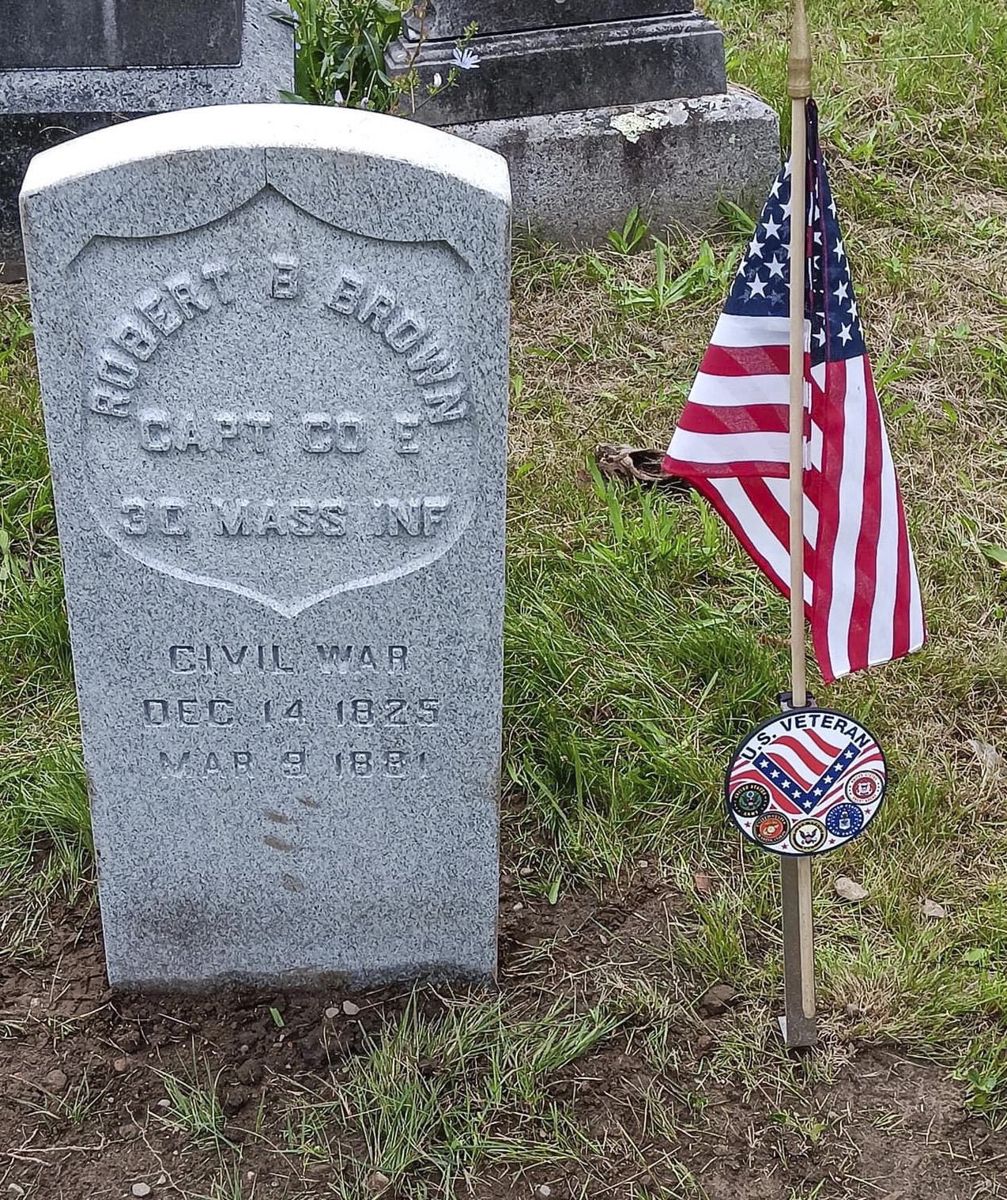 Robert Brown died of pneumonia and was buried in an unmarked grave. Shrouded Veterans helped raise a headstone for Brown.