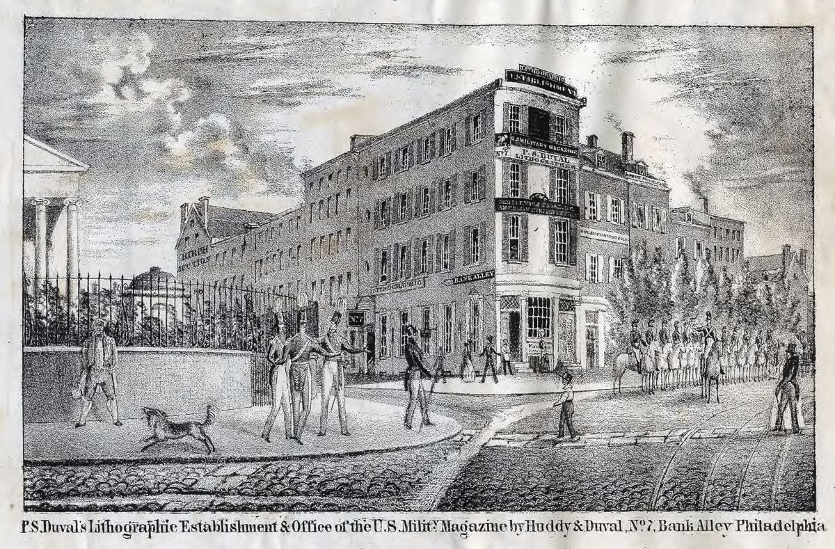 Figure 2. Duval’s Lithographic Establishment. (Library of Congress)
