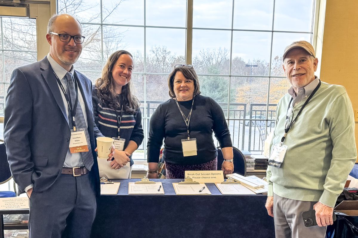 The Lincoln Forum administration team. Left to right: Vice Chairman Jonathan White,???, ???, and Chairman Harold Holzer.