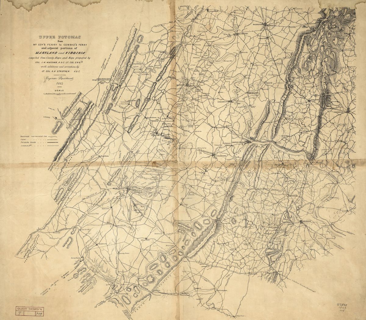 Upper Potomac from McCoy’s Ferry to Conrad’s Ferry and adjacent portions of Maryland and Virginia. (Library of Congress)