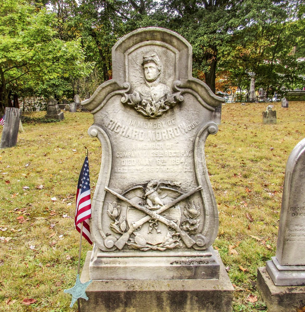 Richard Morrow’s headstone.