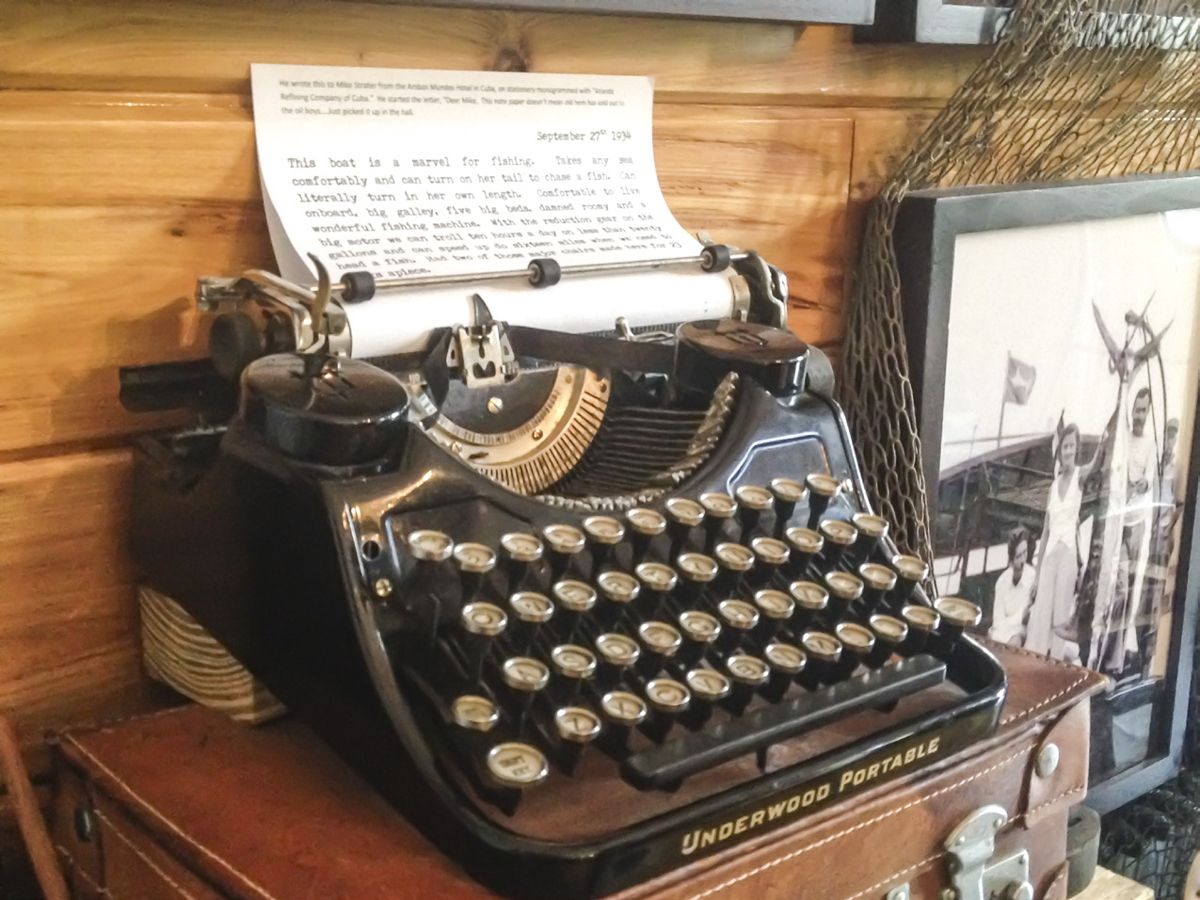 Ernest Hemingway’s typewriter in his Key West home.